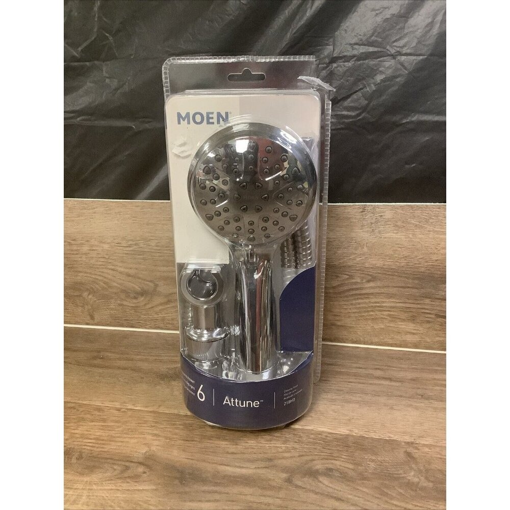 MOEN Attune 6-Spray Patterns, 4 in. Wall Mount Handheld Showerhead in Chrome